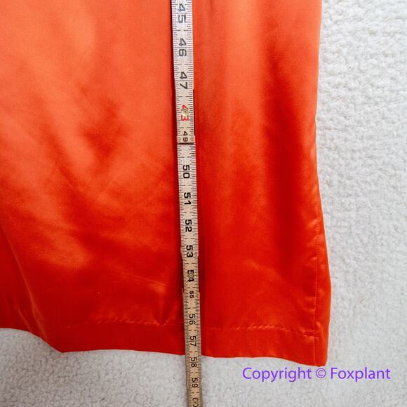 Free People Victoria Maxi Dress in orange One-Shoulder Slit Maxi Gown  size 4 - Picture 14 of 16